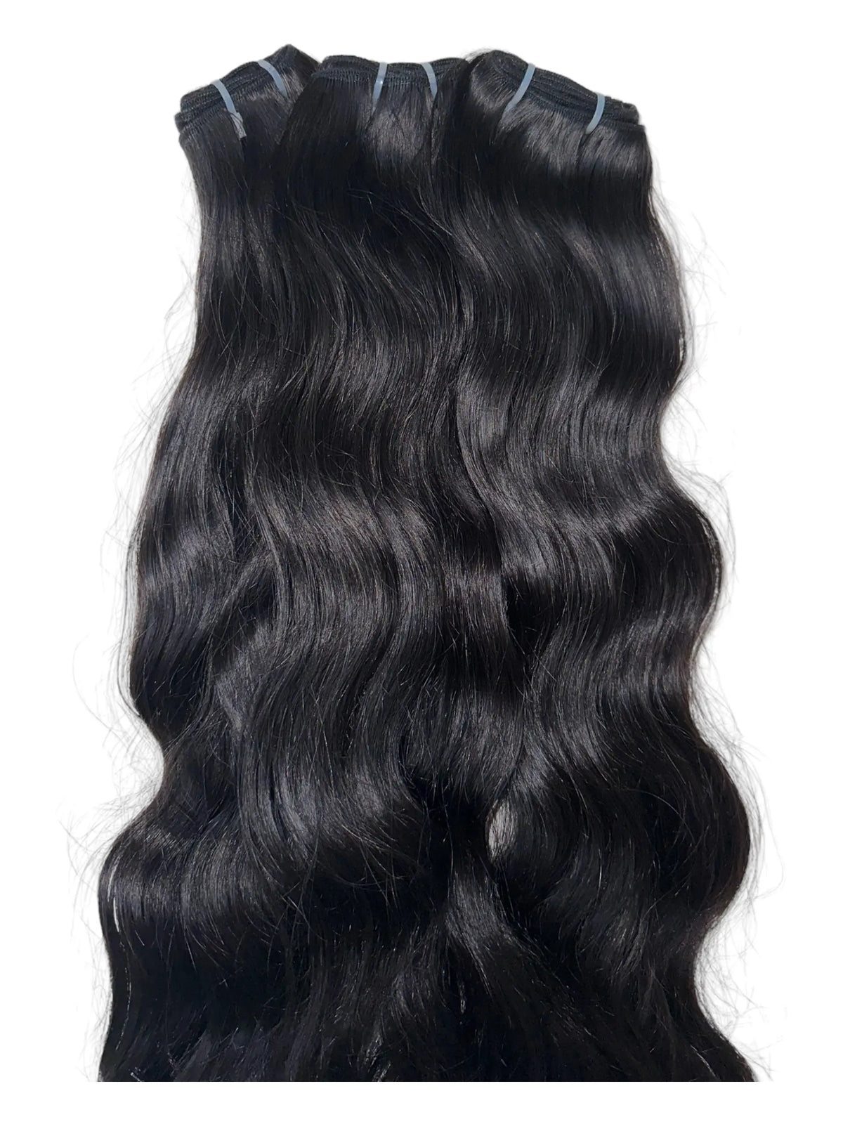Indian Virgin Wavy Hair Bundles from Prithvi Mart, featuring natural wavy hair extensions for luxurious styling options.