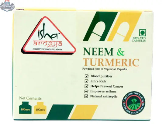 Prithvi Mart Neem and Turmeric wellness capsules alongside Patanjali Amla Juice, highlighting natural health and immune support.