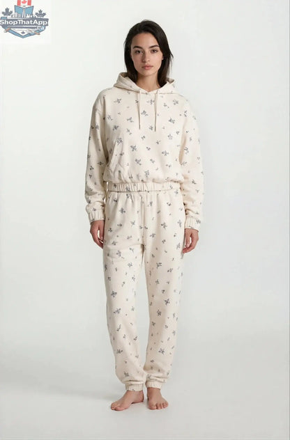 Posie Luxeflow Floral Leisure Set - Soft Everyday 2PC in Floral Design - Shopthatapp.ca