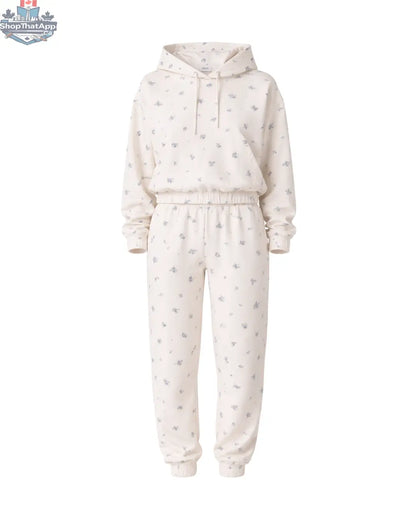 Posie Luxeflow Floral Leisure Set - Soft Everyday 2PC in Floral Design - Shopthatapp.ca