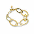 Linked Oval Bracelet Gold Stainless Steel - Shopthatapp.ca