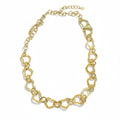 Linked Heart Necklace - Gold Stainless Steel - Shopthatapp.ca
