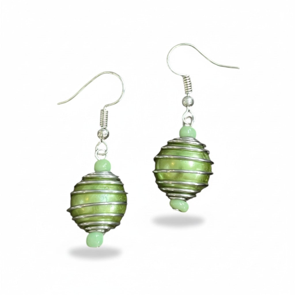 Spiral Pearl Bead Earrings for Elegant Style - Shopthatapp.ca