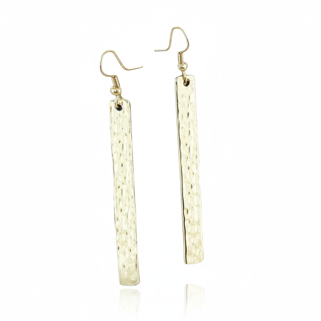 Metal Bar Earrings in Gold Colour - Stylish Gold Metal Bar Earrings for Every Occasion - Shopthatapp.ca