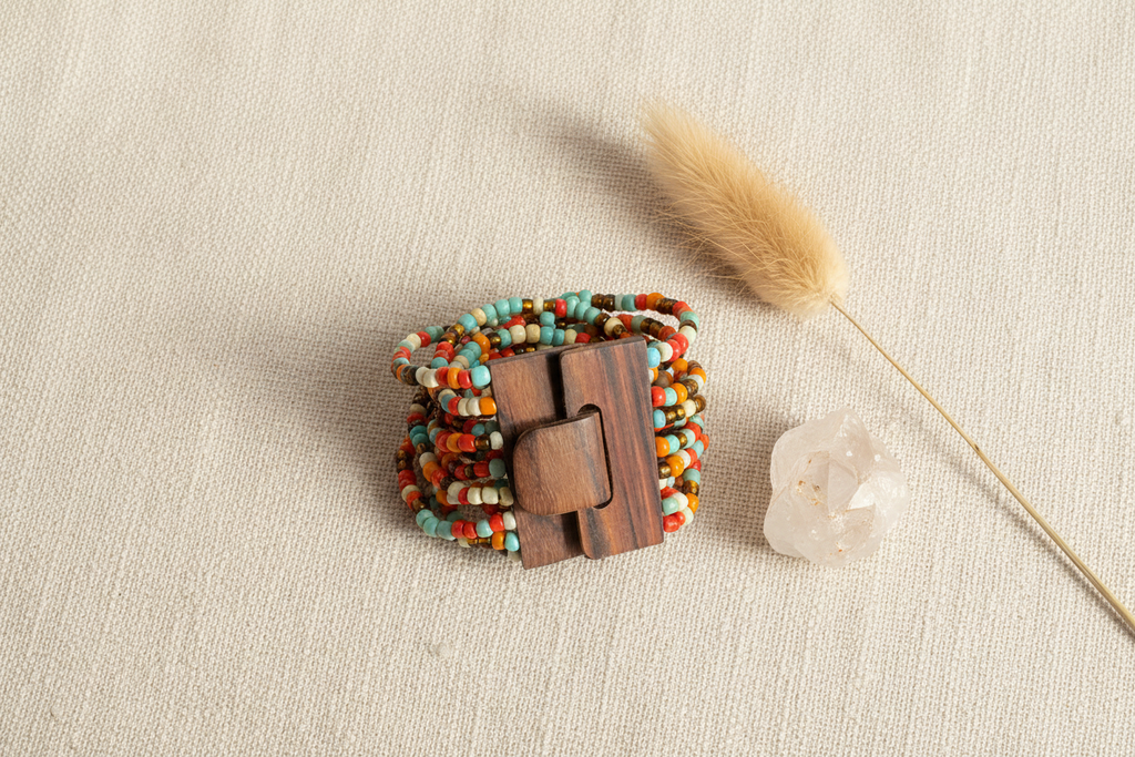 Multi Strand Wooden Clasp Bracelet – Handmade Elegance for Every Occasion - Shopthatapp.ca