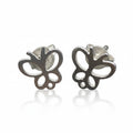 Open Butterfly Silver Earrings - Elegant Studs for Every Occasion - Shopthatapp.ca