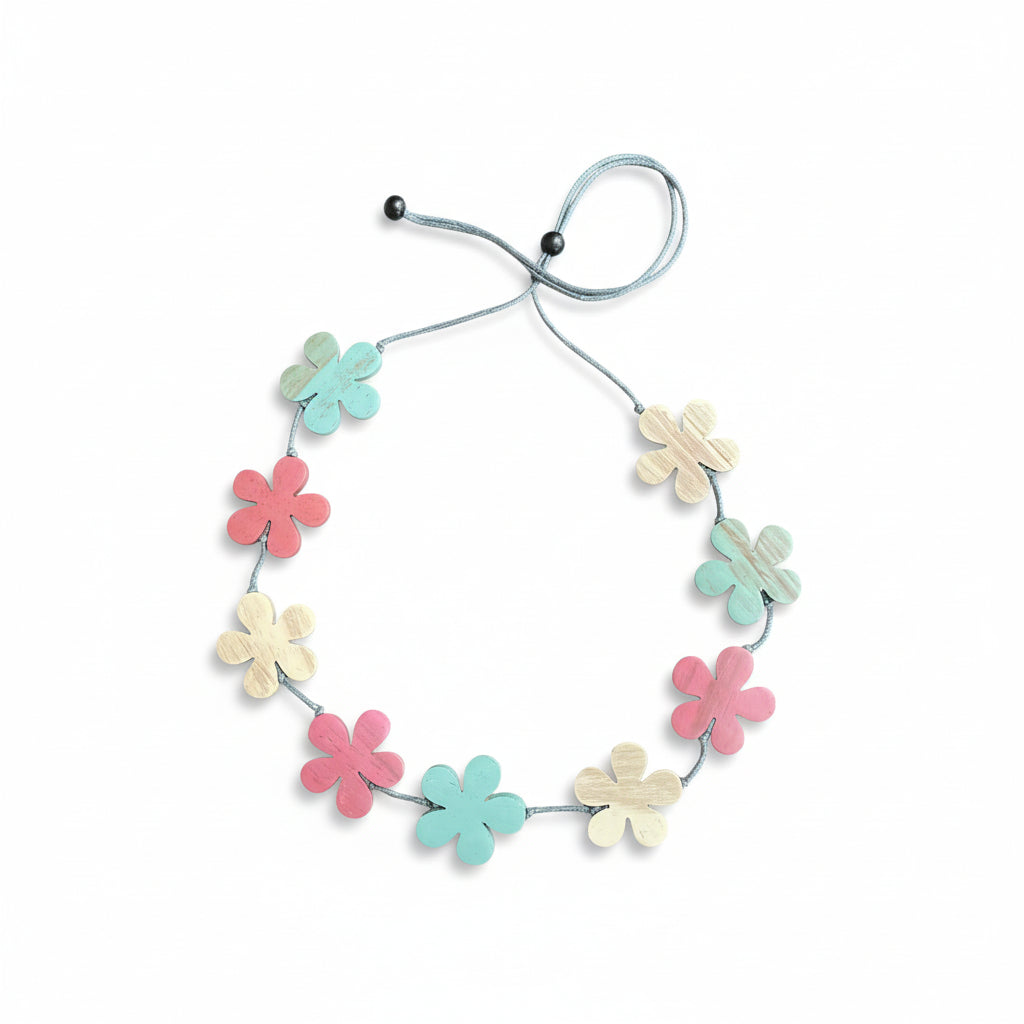Wooden Flower Necklace - Shopthatapp.ca