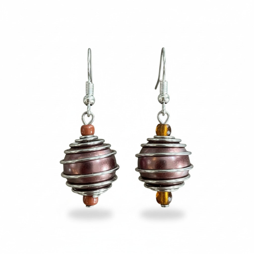 Spiral Pearl Bead Earrings for Elegant Style - Shopthatapp.ca