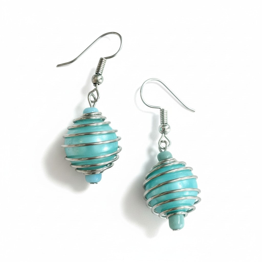 Spiral Pearl Bead Earrings for Elegant Style - Shopthatapp.ca