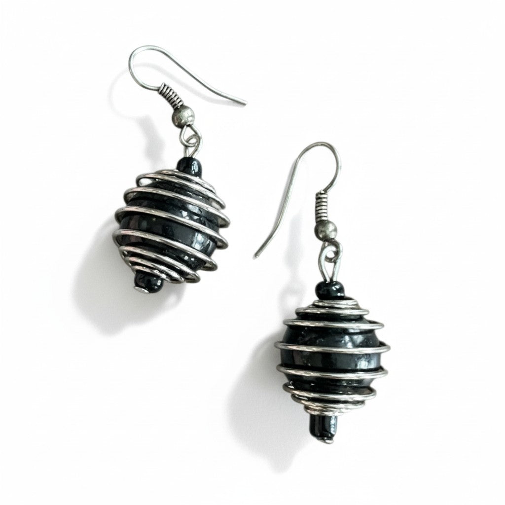 Spiral Pearl Bead Earrings for Elegant Style - Shopthatapp.ca