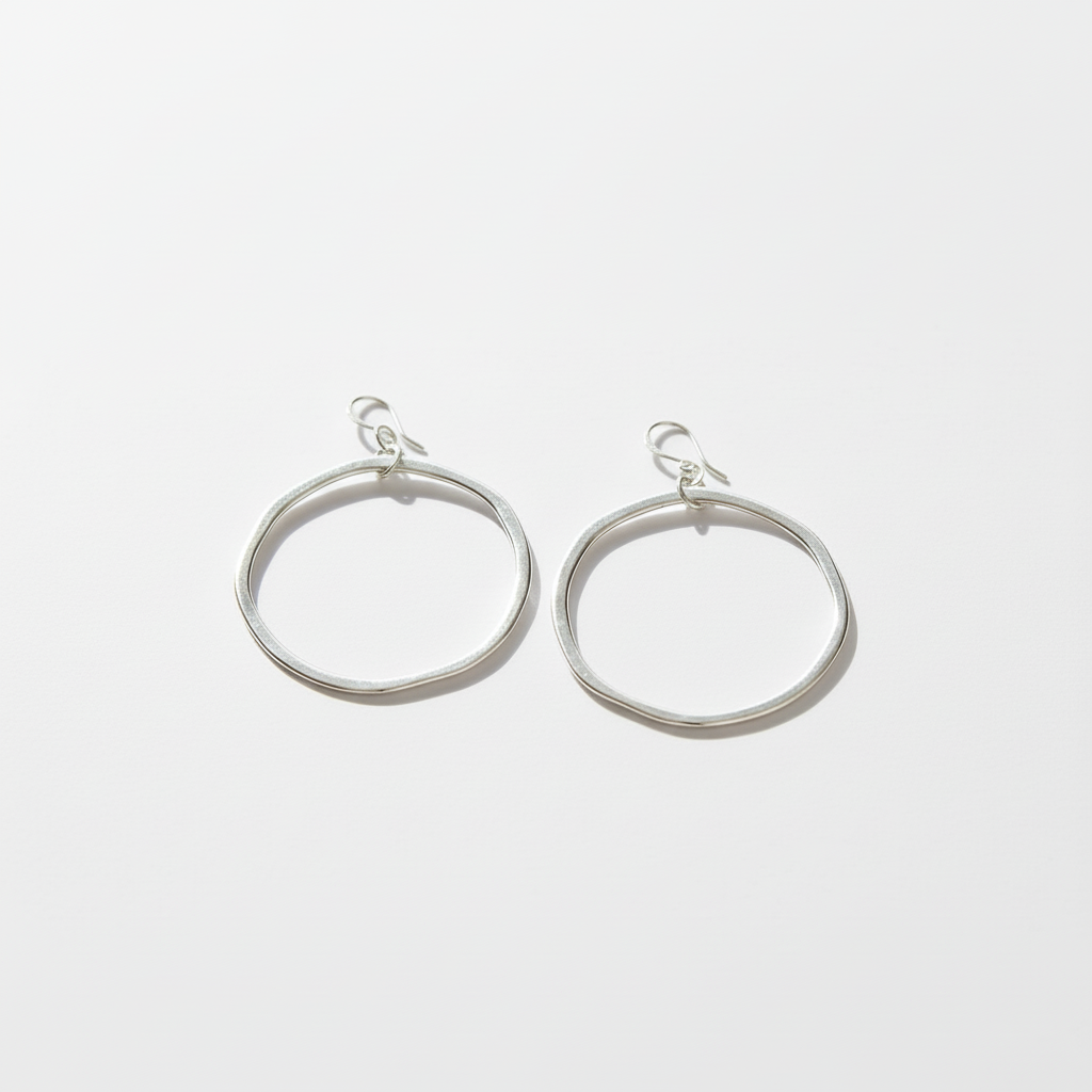 Silver Plated Hoop Earrings - Stylish Silver Plate Jewelry - Shopthatapp.ca