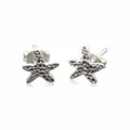 Starfish Silver Earrings - Elegant Plate Stud Earrings - Shopthatapp.ca