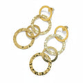 Linked Circle Earrings - Gold Stainless Steel - Shopthatapp.ca