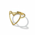 Open Heart Ring Gold Stainless Steel - Elegant & Durable Design - Shopthatapp.ca