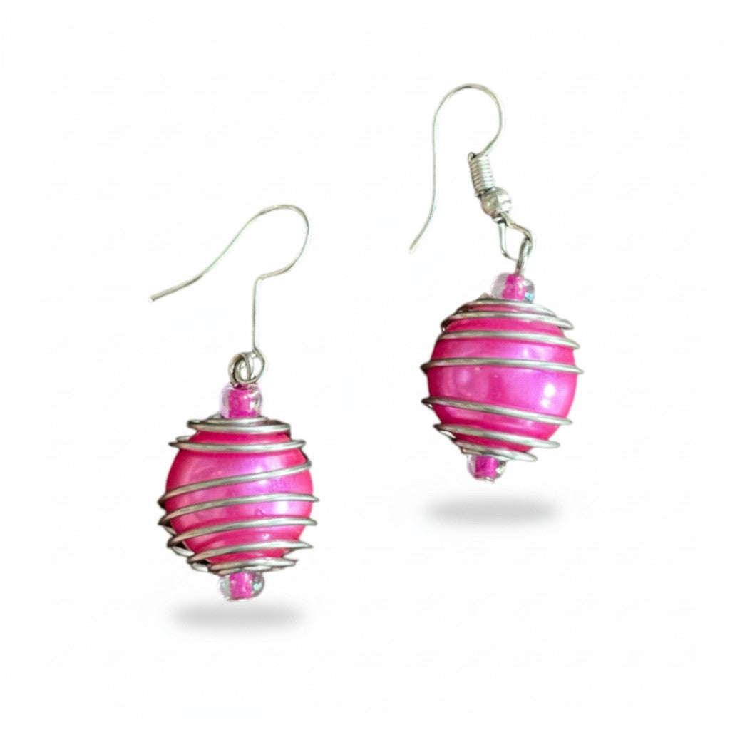 Spiral Pearl Bead Earrings for Elegant Style - Shopthatapp.ca