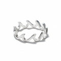 Wave Ring Silver Plate - Elegantly Crafted Ocean-Inspired Jewelry - Shopthatapp.ca