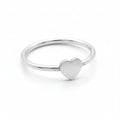 Heart Ring in Silver Plate - Stunning Silver Plated Heart Ring for Every Occasion - Shopthatapp.ca