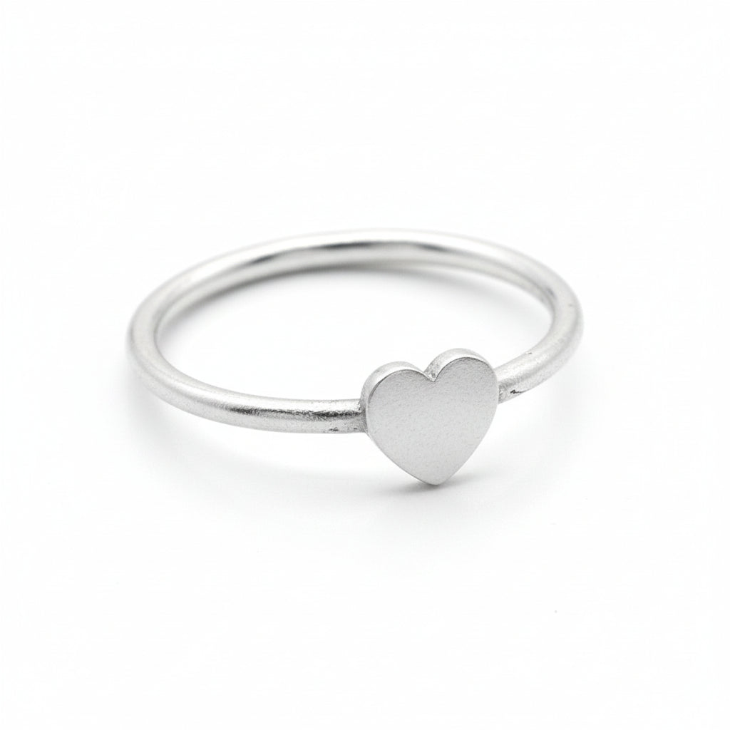 Heart Ring in Silver Plate - Stunning Silver Plated Heart Ring for Every Occasion - Shopthatapp.ca