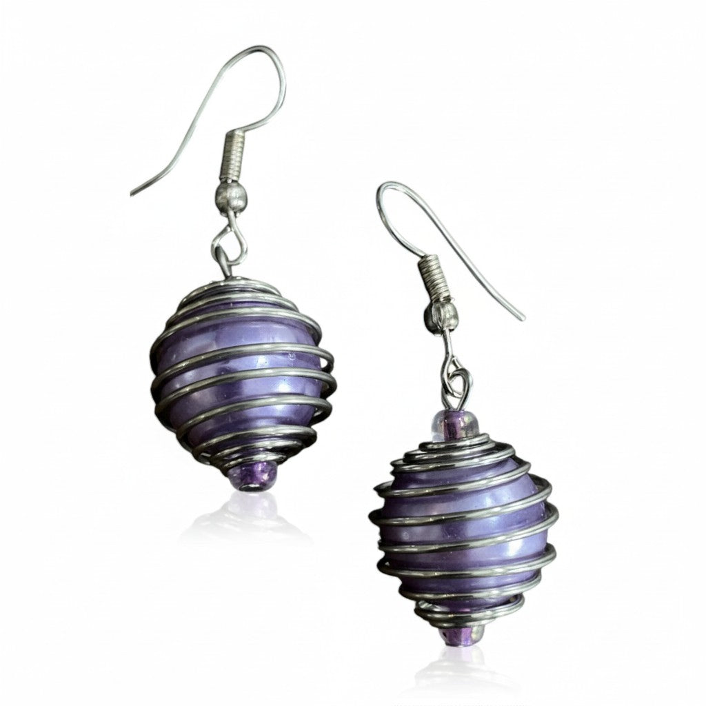 Spiral Pearl Bead Earrings for Elegant Style - Shopthatapp.ca