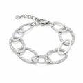 Linked Oval Bracelet - Grey Stainless Steel - Shopthatapp.ca