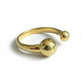 Open Ball Ring Gold Stainless Steel - Stylish and Durable Jewelry - Shopthatapp.ca