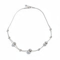 Multi Ball Necklace - Grey Stainless Steel - Shopthatapp.ca