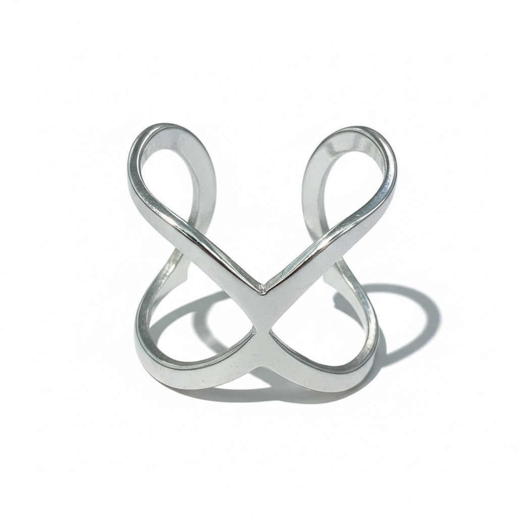 Open X Ring Stainless Steel - Grey Finish - Shopthatapp.ca