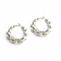 Spiral Hoop Stud Earrings - Silver Plate - Shopthatapp.ca