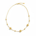 Multi Ball Necklace - Gold Stainless Steel - Shopthatapp.ca