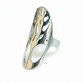 Oval Tree Ring Grey Stainless Steel for Contemporary Home Decor - Shopthatapp.ca