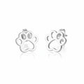 Paw Stud Earrings in Silver Plate for Pet Lovers - Shopthatapp.ca