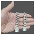 Elevate Your Wardrobe with the Prong Cuban Link Bracelet Silver