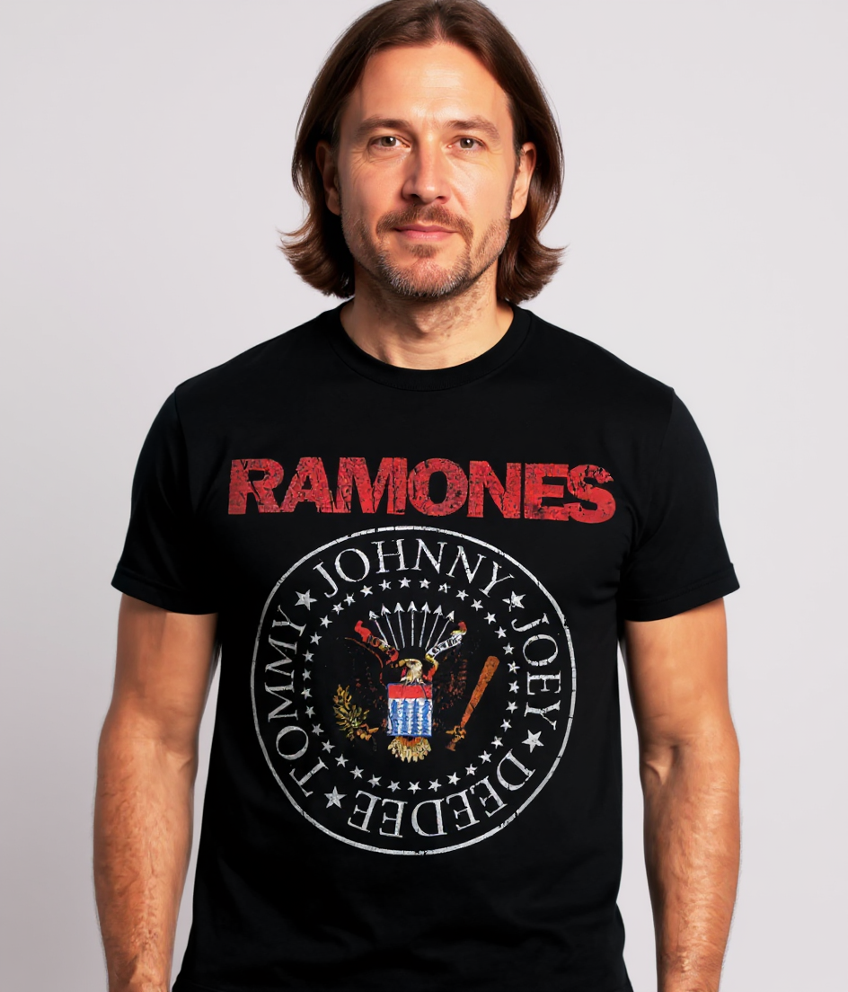 Ramones Presidential Color Logo T-Shirt - Www.Shopthatapp.ca