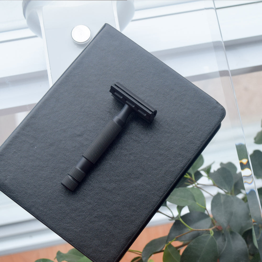 Rockwell 6S Adjustable Safety Razor - Matte Black PVD with 6 Settings for Ultimate Shaving Control
