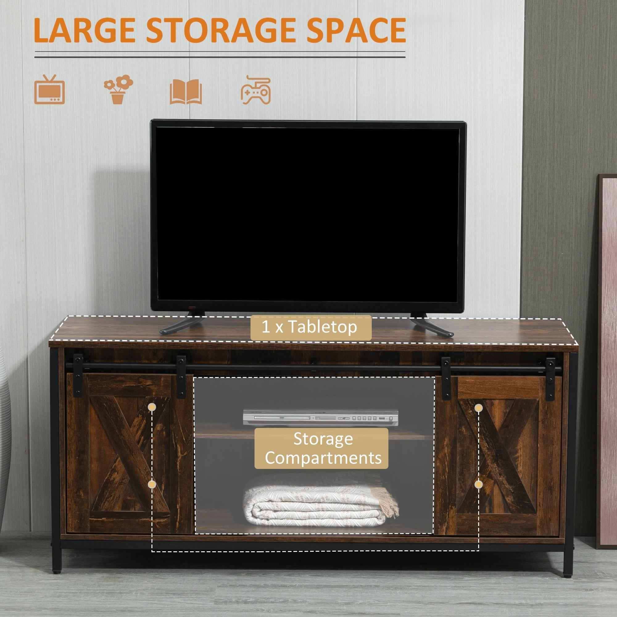 Easton Industrial Style TV Stand for TVs up to 60"