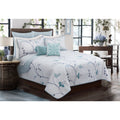 Quilt Bedding Set Queen - Woven 3 Piece Set Double/Queen Whisper - Shopthatapp.ca