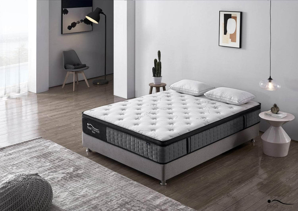 12 Inch Bliss Bamboo Hybrid Pocket Coil Mattress with Cool Gel Memory Foam - Available in 3 Sizes - Shopthatapp.ca