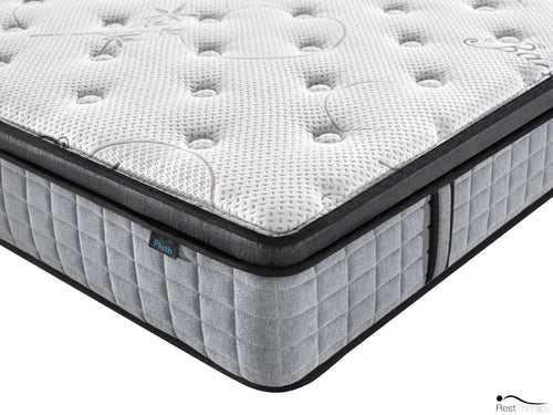 12 Inch Bliss Bamboo Hybrid Pocket Coil Mattress with Cool Gel Memory Foam - Available in 3 Sizes - Shopthatapp.ca