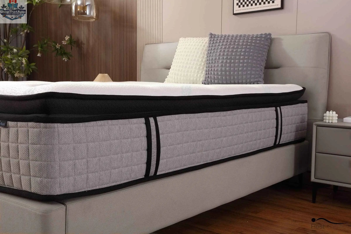 14-inch Euphoria Hybrid Mattress by SLOTH Nation featuring plush cooling pillow top, gel memory foam, and pocket coils for comfort