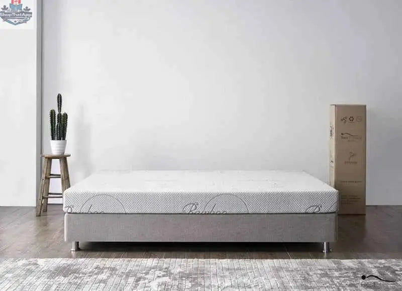 SLOTH Nation Tranquility 6-inch bamboo memory foam mattress, showcasing soft bamboo cover and plush memory foam layers.