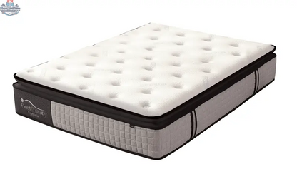 14-inch Euphoria Hybrid Mattress by SLOTH Nation featuring plush cooling pillow top, gel memory foam, and pocket coil support.