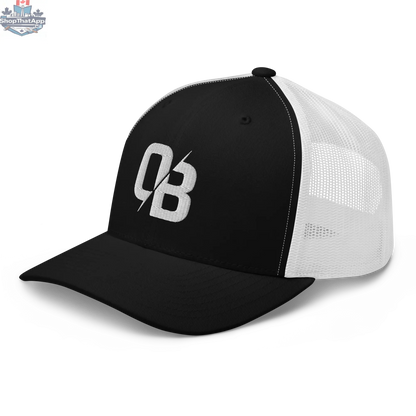 Black (White Mesh) - Trucker Snapback - Shopthatapp.ca