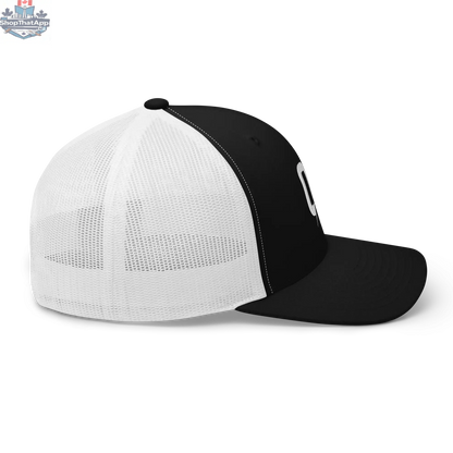 Black (White Mesh) - Trucker Snapback - Shopthatapp.ca