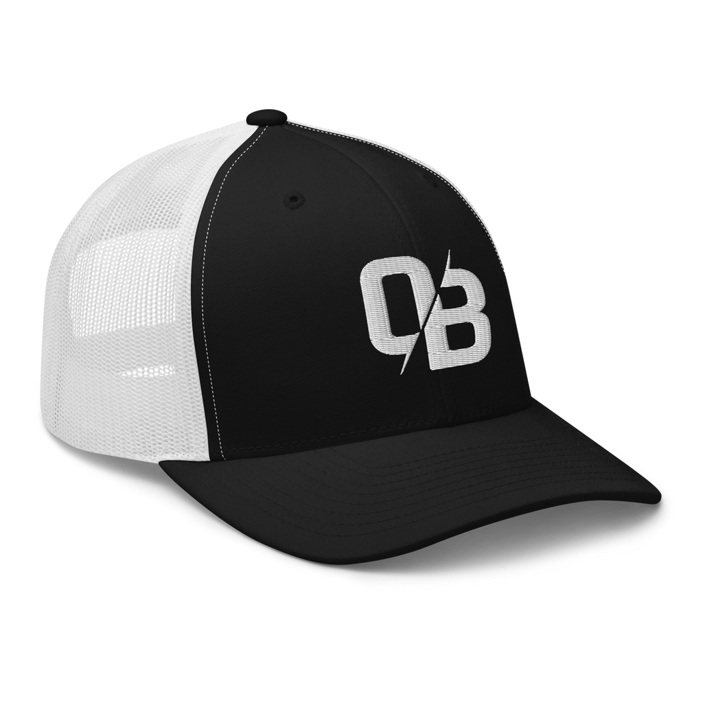Black (White Mesh) - Trucker Snapback