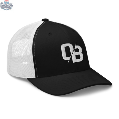 Black (White Mesh) - Trucker Snapback - Shopthatapp.ca
