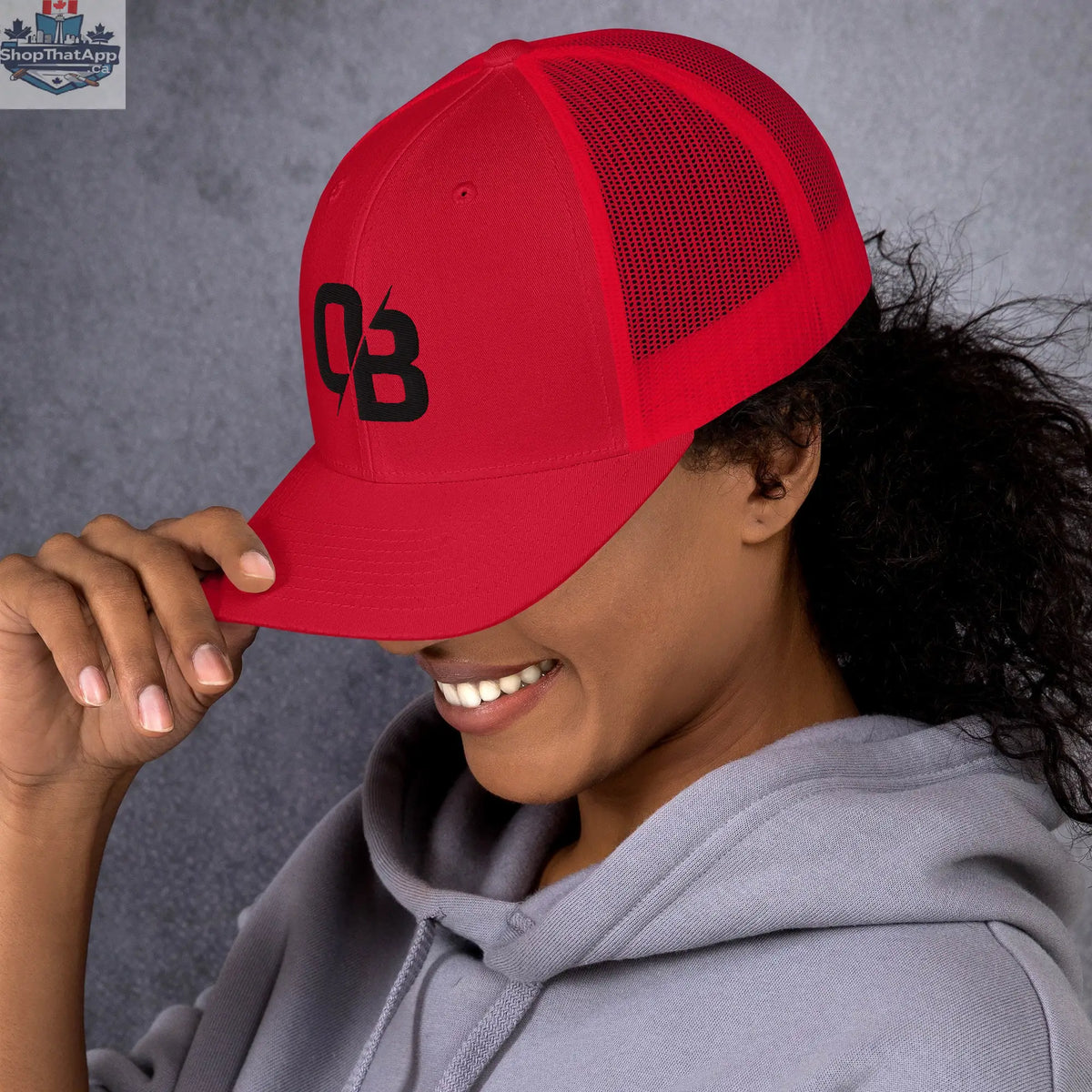 Red - Trucker Snapback - Shopthatapp.ca