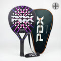 PDX Aurora Beginner Padel Racket | Complimentary Racket Carrier Bag | 30% Carbon 70% Fibreglass | 355g Round | Control