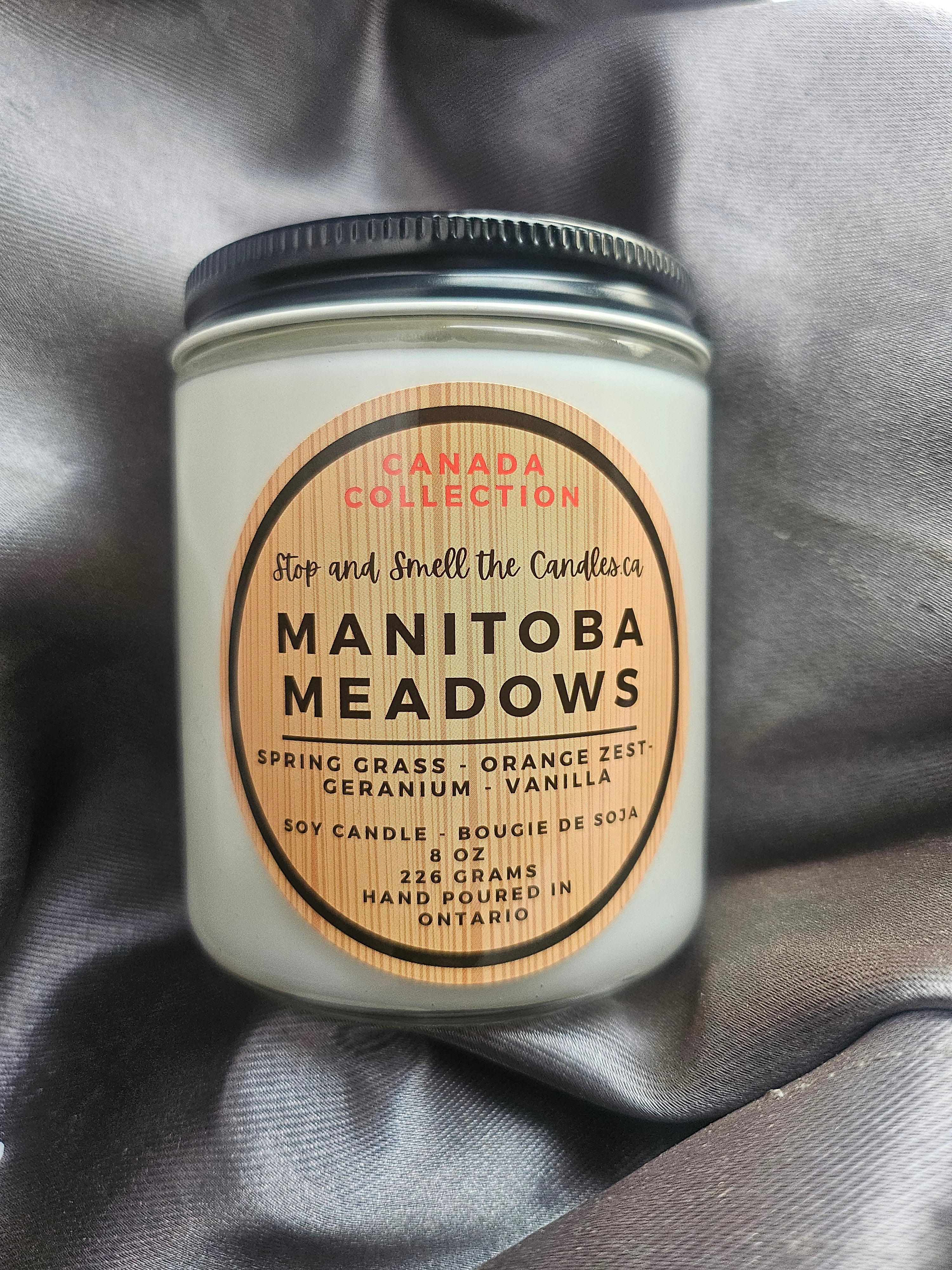 Manitoba Meadows 8oz soy candle - Shopthatapp.ca