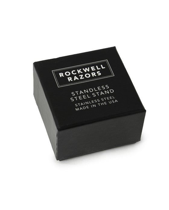 Rockwell Stainless Steel Razor Stand - Matte Finish Inkwell Design