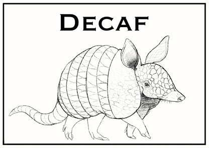 Decaffeinated Colombia coffee bag from Rose N Crantz Roasting Co featuring rich, smooth, and flavorful roasted coffee beans.